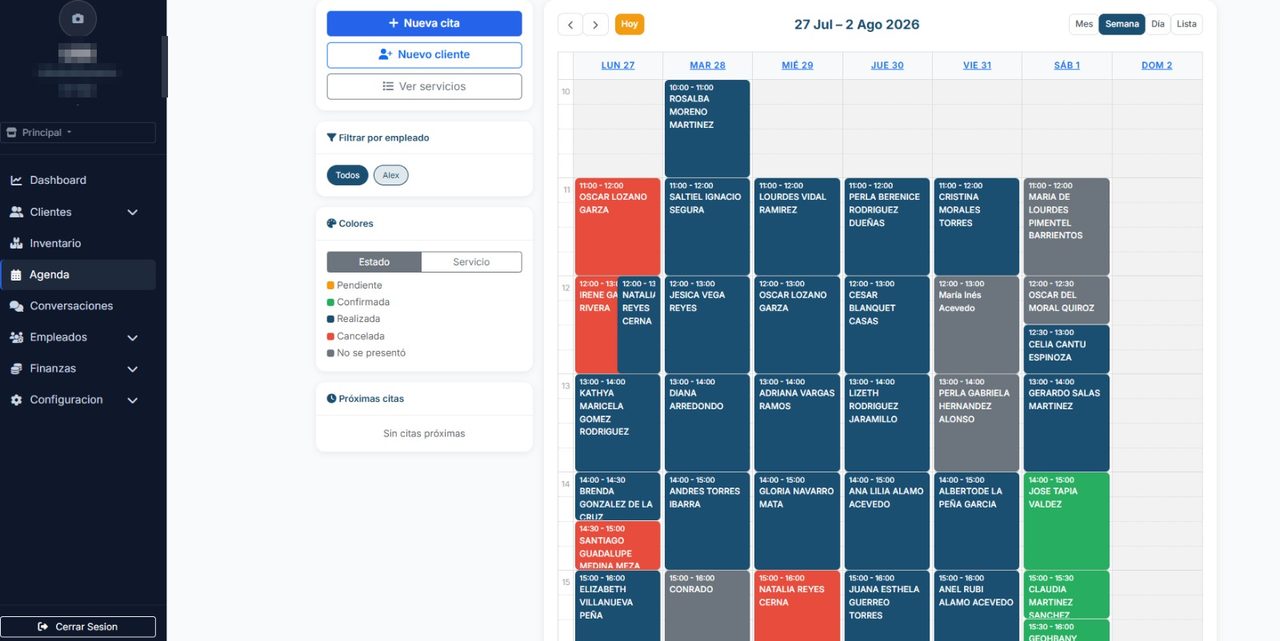 Agenda llena — operación diaria